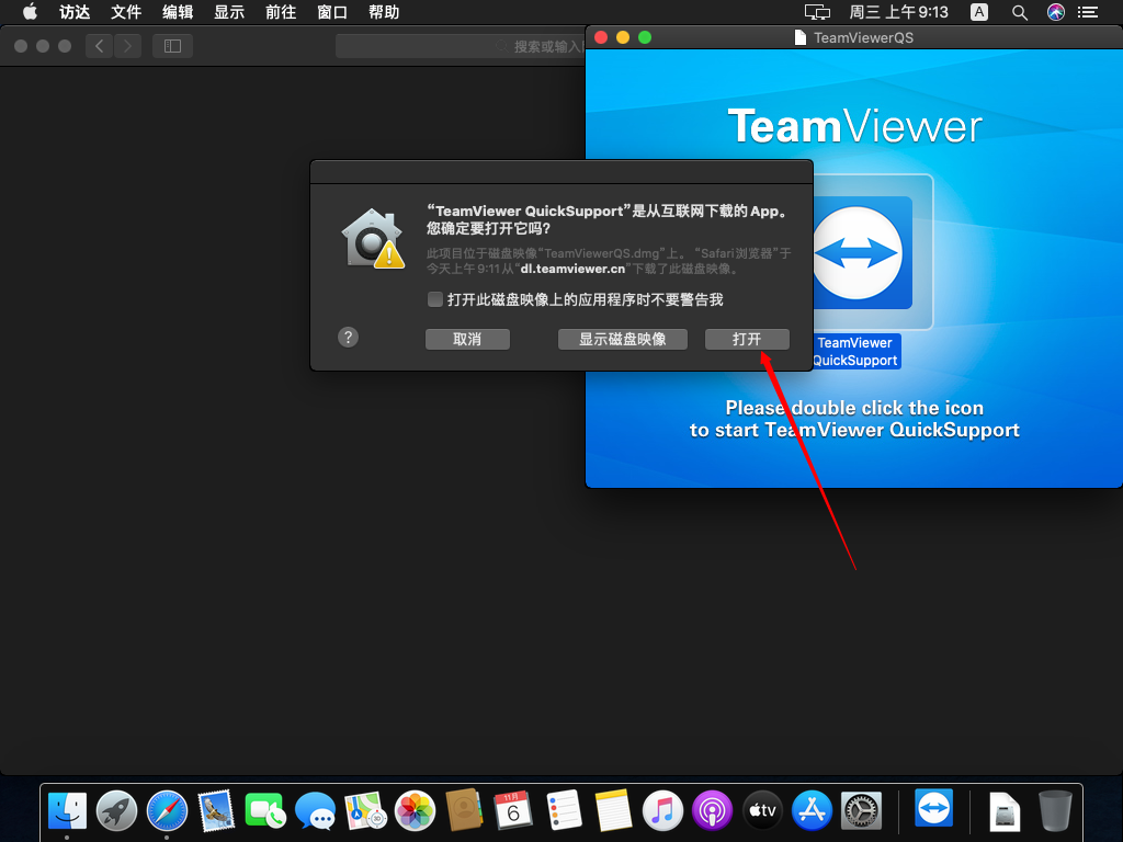 Catalina使用TeamViewerQS的设置步骤插图5